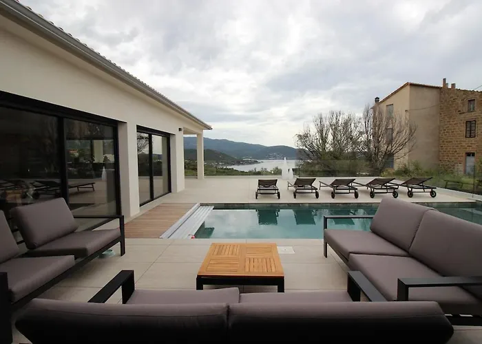 D Exception Piscine Privee 300m2 16 Pers Duo Les Terrasses De Ruppione * Pietrosella